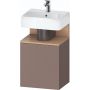 Duravit Qatego szafka 44 cm podumywalkowa wisząca prawa bazaltowy mat QA4076R30430000 zdj.1