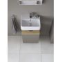 Duravit Qatego szafka 44 cm podumywalkowa wisząca prawa bazaltowy mat QA4076R30430000 zdj.3