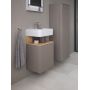 Duravit Qatego szafka 44 cm podumywalkowa wisząca prawa bazaltowy mat QA4076R30430000 zdj.5