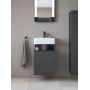 Duravit Qatego szafka 44 cm podumywalkowa wisząca grafit mat QA4076R49490000 zdj.3