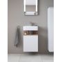 Duravit Qatego szafka 44 cm podumywalkowa wisząca biały mat/dąb QA4076R55180000 zdj.6