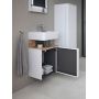 Duravit Qatego szafka 44 cm podumywalkowa wisząca biały mat/dąb QA4076R55180000 zdj.7