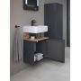 Duravit Qatego szafka 44 cm podumywalkowa wisząca grafit mat/dąb QA4076R55490000 zdj.4