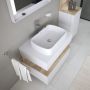 Duravit Qatego szafka 80 cm podumywalkowa wisząca biały mat/dąb QA4730055180000 zdj.12