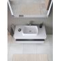 Duravit Qatego szafka 120 cm podumywalkowa wisząca biały mat/grafit QA4732049180010 zdj.5