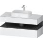 Duravit Qatego szafka 120 cm podumywalkowa wisząca biały mat/grafit QA4732049180010 zdj.1