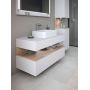 Duravit Qatego szafka 120 cm podumywalkowa wisząca biały mat/dąb QA4732055180010 zdj.7