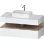 Duravit Qatego szafka 120 cm podumywalkowa wisząca biały mat/dąb QA4732055180010 zdj.1