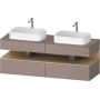 Duravit Qatego szafka 160 cm podumywalkowa wisząca bazalt mat QA4779030430010 zdj.1