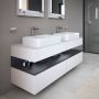 Duravit Qatego szafka 160 cm podumywalkowa wisząca biały mat/grafit QA4779049180010 zdj.3