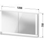 Duravit Qatego szafka 120 cm lustrzana wisząca z oświetleniem LED biały mat QA7153018181010 zdj.2