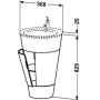 Duravit Starck szafka 56 cm podumywalkowa stojąca orzech amerykański S1952001313 zdj.2