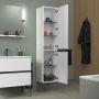 Duravit Sivida szafka 40x37,4x176 cm boczna wisząca biała-czarna SV1370LBD180000 zdj.4