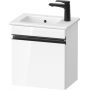 Duravit Sivida szafka 40x28,7x44,3 cm podumywalkowa wisząca biała-czarna SV4642LBD220000 zdj.1