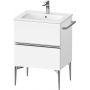 Duravit Sivida szafka 61x47,7x59,1 cm podumywalkowa wisząca biała-chrom SV4643010180000 zdj.1