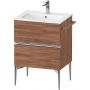 Duravit Sivida szafka 61x47,7x59,1 cm podumywalkowa wisząca orzech-chrom SV4643010790000 zdj.1