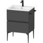 Duravit Sivida szafka 61x47,7x59,1 cm podumywalkowa wisząca czarna-grafitowa SV46430BD490000 zdj.1