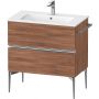 Duravit Sivida szafka 81x47,7x59,1 cm podumywalkowa wisząca orzech-chrom SV4644010790000 zdj.1