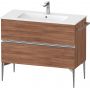 Duravit Sivida szafka 101x47,7x59,1 cm podumywalkowa wisząca orzech-chrom SV4645010790000 zdj.1