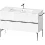 Duravit Sivida szafka 121x47,7x59,1 cm podumywalkowa wisząca biała-chrom SV4646010220000 zdj.1
