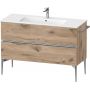 Duravit Sivida szafka 121x47,7x59,1 cm podumywalkowa wisząca dąb-chrom SV4646010550000 zdj.1