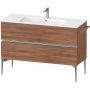 Duravit Sivida szafka 121x47,7x59,1 cm podumywalkowa wisząca orzech-chrom SV4646010790000 zdj.1