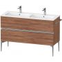 Duravit Sivida szafka 128x47,7x59,1 cm podumywalkowa wisząca orzech-chrom SV4647010790000 zdj.1