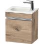 Duravit Sivida szafka 40x29,5x44 cm podumywalkowa wisząca dąb-chrom SV4649L10550000 zdj.1