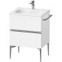 Duravit Sivida szafka 61x47,7x59,2 cm podumywalkowa wisząca biała-chrom SV4650010180000 zdj.1