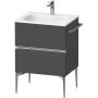 Duravit Sivida szafka 61x47,7x59,2 cm podumywalkowa wisząca grafitowa-chrom SV4650010490000 zdj.1