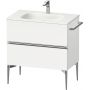 Duravit Sivida szafka 81x47,7x59,2 cm podumywalkowa wisząca biała-chrom SV4651010180000 zdj.1