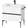 Duravit Sivida szafka 81x47,7x59,2 cm podumywalkowa wisząca biała-czarna SV46510BD220000 zdj.1