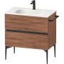 Duravit Sivida szafka 81x47,7x59,2 cm podumywalkowa wisząca czarna-orzech SV46510BD790000 zdj.1