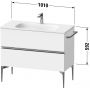 Duravit Sivida szafka 101x47,7x59,2 cm podumywalkowa wisząca biała-chrom SV4652010220000 zdj.2