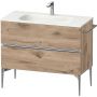 Duravit Sivida szafka 101x47,4x59,2 cm podumywalkowa wisząca dąb-chrom SV4652010550000 zdj.1