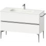 Duravit Sivida szafka 121x47,7x59,2 cm podumywalkowa wisząca biała-chrom SV4653010180000 zdj.1