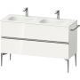 Duravit Sivida szafka 128x47,7x59,2 cm podumywalkowa wisząca biała-chrom SV4654010220000 zdj.1