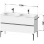 Duravit Sivida szafka 128x47,7x59,2 cm podumywalkowa wisząca dąb-chrom SV4654010550000 zdj.2