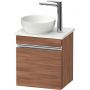 Duravit Sivida szafka 40x32,5x44 cm podumywalkowa wisząca orzech-chrom SV4656L10790000 zdj.1