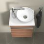 Duravit Sivida szafka 40x32,5x44 cm podumywalkowa wisząca orzech-chrom SV4656L10790000 zdj.9