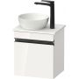 Duravit Sivida szafka 40x32,5x44 cm podumywalkowa wisząca biała-czarna SV4656LBD220000 zdj.1