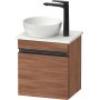 Duravit Sivida szafka 40x32,5x44 cm podumywalkowa wisząca czarna-orzech SV4656LBD790000 zdj.1