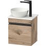 Duravit Sivida szafka 40x32,5x44 cm podumywalkowa wisząca czarna-dąb SV4656RBD550000 zdj.1