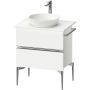 Duravit Sivida szafka 64,5x47,5x54,8 cm podumywalkowa wisząca biała-chrom SV4657010180000 zdj.1