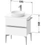 Duravit Sivida szafka 64,5x47,5x54,8 cm podumywalkowa wisząca grafitowa-chrom SV4657010490000 zdj.2