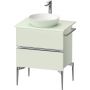 Duravit Sivida szafka 64,5x47,5x54,8 cm podumywalkowa wisząca zielona-chrom SV4657010HH0000 zdj.1