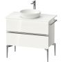 Duravit Sivida szafka 84,5x47,5x54,8 cm podumywalkowa wisząca biała-chrom SV4658010220000 zdj.1