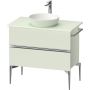 Duravit Sivida szafka 84,5x47,5x54,8 cm podumywalkowa wisząca zielona-chrom SV4658010HH0000 zdj.1