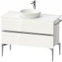 Duravit Sivida szafka 104,5x47,5x54,8 cm podumywalkowa wisząca biała-chrom SV4659010220000 zdj.1