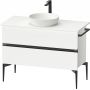 Duravit Sivida szafka 104,5x47,5x54,8 cm podumywalkowa wisząca biała-czarna SV46590BD180000 zdj.1